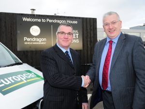 Neal Francis of Pendragon with Robert Shaw of Europcar