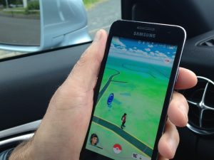 Pokemon characters being hunted by motorists could put road users at risk