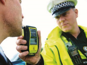 Police administer drink driving test