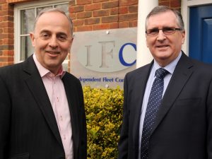 Paul Talbot and Tony Donnelly announcing the new partnership between IFC and Goodwood Rental
