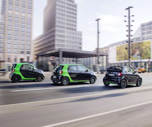 Electric Smart Fortwo, Cabrio and Forfour revealed ahead of Paris