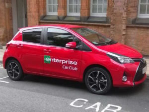 Enterprise Car Club hourly rental car