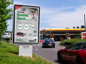Lightfoot ad campaign in service station