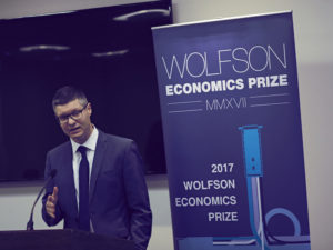 Lord Wolfson launching the 2017 Wolfson Economics Prize