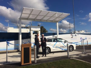 The opening of the new hydrogen refuelling station in East London