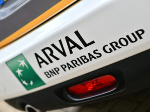 Vehicle with Arval logo on