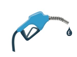 Fuel pump with pound symbol