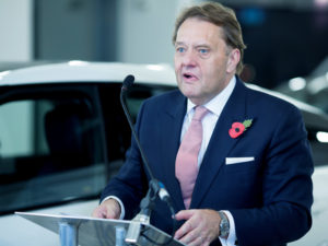 John Hayes, Minister of State (Department for Transport) speaking at the Go Ultra Low Summit.