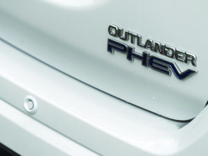 Back of Mitsubishi Outlander PHEV