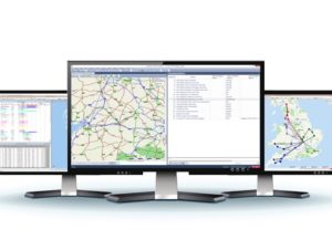 Image of computer screens showing Paragon route planning software
