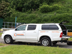 Ross-Shire Engineering liveried pick-up truck