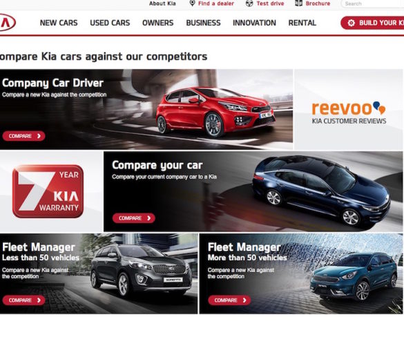 Kia teams up with KeeResources for online comparator tool