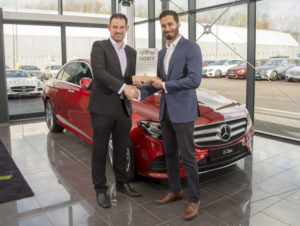 (L-R) John Challen, director of the UK Car of the Year Awards and Krishan Bodhani of Mercedes-Benz Cars UK
