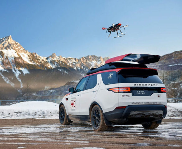 Drone-carrying Land Rover Discovery created for Austrian Red Cross
