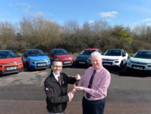 Citroen vehicles being handed over to Stoke-on-Trent City Council