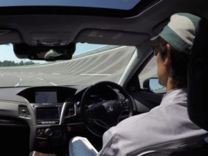 Honda demo of automated driving