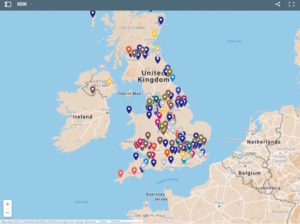 Map of Road Safety Week schemes