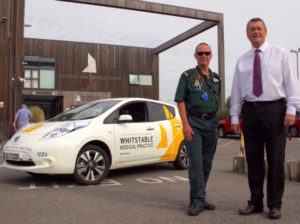 Whitstable Medical Practice's Nissan LEAF