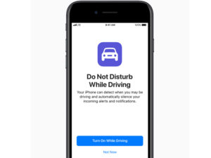 Do Not Disturb While Driving feature on iOS11