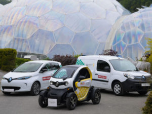 The Eden Project's electric Renaults