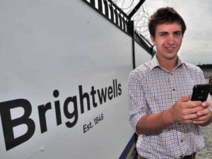 James Summerfield of Brightwells using the new app.