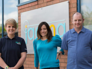New Jaama recruits (left to right) technical support advisors Abbi Storer, Aimee Lund and Gerald Hyde.