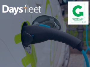 8% of Days Fleet's own company cars are classed as ULEVs – exceeding the Go Ultra Low Company requirement for companies to have a commitment for 5%.