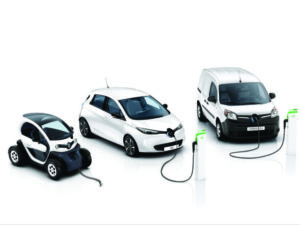 Renault EV line-up, Twizy, Zoe, Kangoo Z.E. van