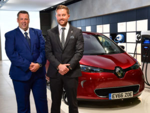 Electric vehicle sales support specialists at Renault