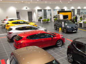 Renault dealership showroom