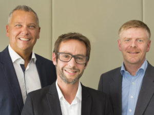 Alexandre Sorel, CEO, Pascal Brasseur and Erhard Paulat