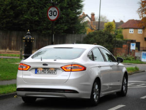 Ford test car in UKAutodrive public road trials