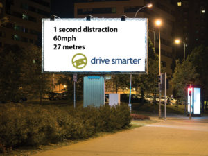 Roadside advertising billboards could pose an unacceptable risk