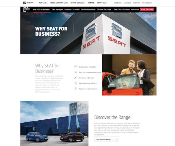 New-look SEAT fleet website includes TCO calculator