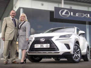 Slimming World take delivery of their 100th Lexus at Lexus, Derby
