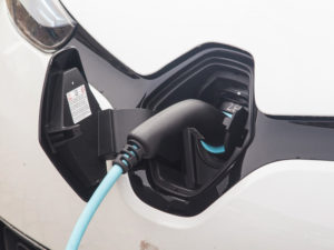 Renault Zoe plugged in
