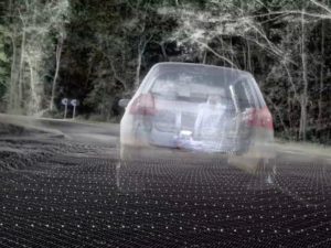 The THINK! campaign includes a film using 3D scanning to show hazards on country roads.