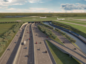 The plans for a third runway could see the M25 rerouted and gain a tunnel section that goes under the runway.