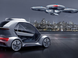 Audi says the Pop.Up Next modular concept could help solve traffic problems in cities.