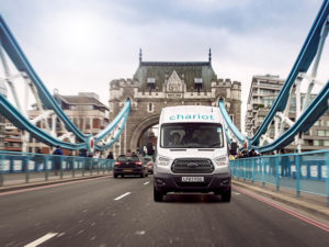 Ford started its Chariot commuter shuttle services using minibuses in London in February 2018