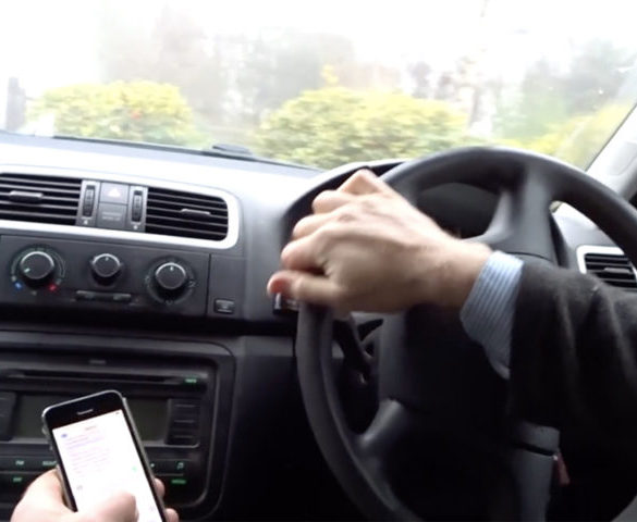 Fifth of fleet drivers suffer accidents from using mobiles at wheel