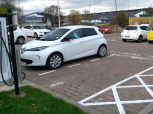The rapid charging units are helping Dundee City Council to promote electric taxi use