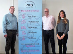 PVS founder and managing director Marcus Puddy (left) with sales director Paul Tregale and asset finance assistant Imma Matcham.