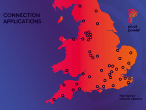 45 sites across the UK have been chosen near towns and major routes for the installation of battery grid-storage