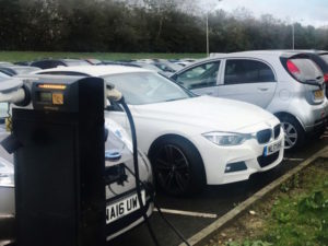 Unipres has added several charge points in the corporate car park to drive EV take-up