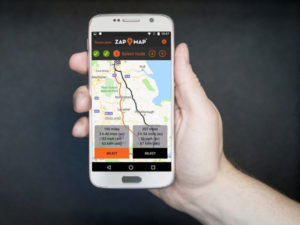 Zap-Map's app updates now offers a ‘quick plan’, suggesting rapid chargers within a mile of a chosen route