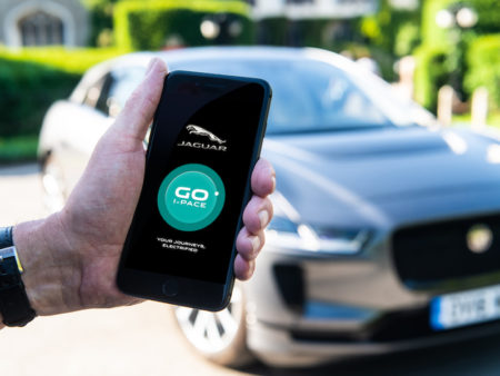 The app predicts how the Jaguar I-Pace would fit into drivers’ everyday lives based on personal journey data