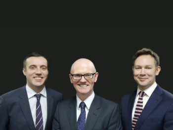 Nexus MD, John Ellis, CEO David Brennan, and finance director, Ian Cherry (left to right)