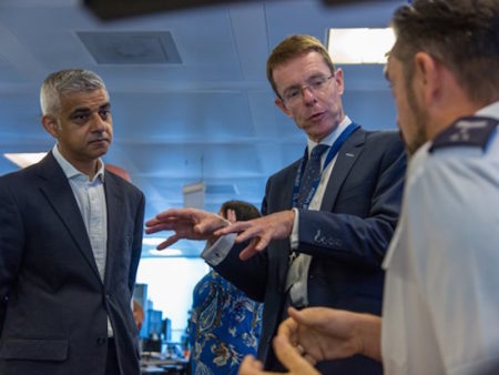 (L-R) Sadiq Khan, the Mayor of London, and Andy Street, the Mayor of the West Midlands Combined Authority