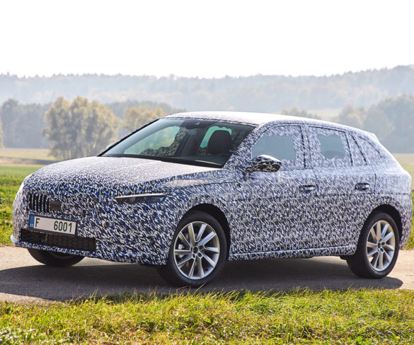 Škoda previews new Scala compact car technology
